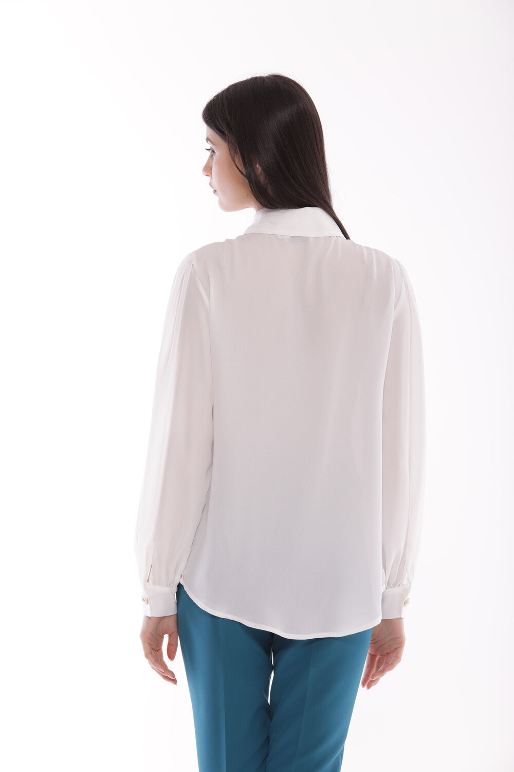 BLUSA CON BOTTONI IN GEORGETTE