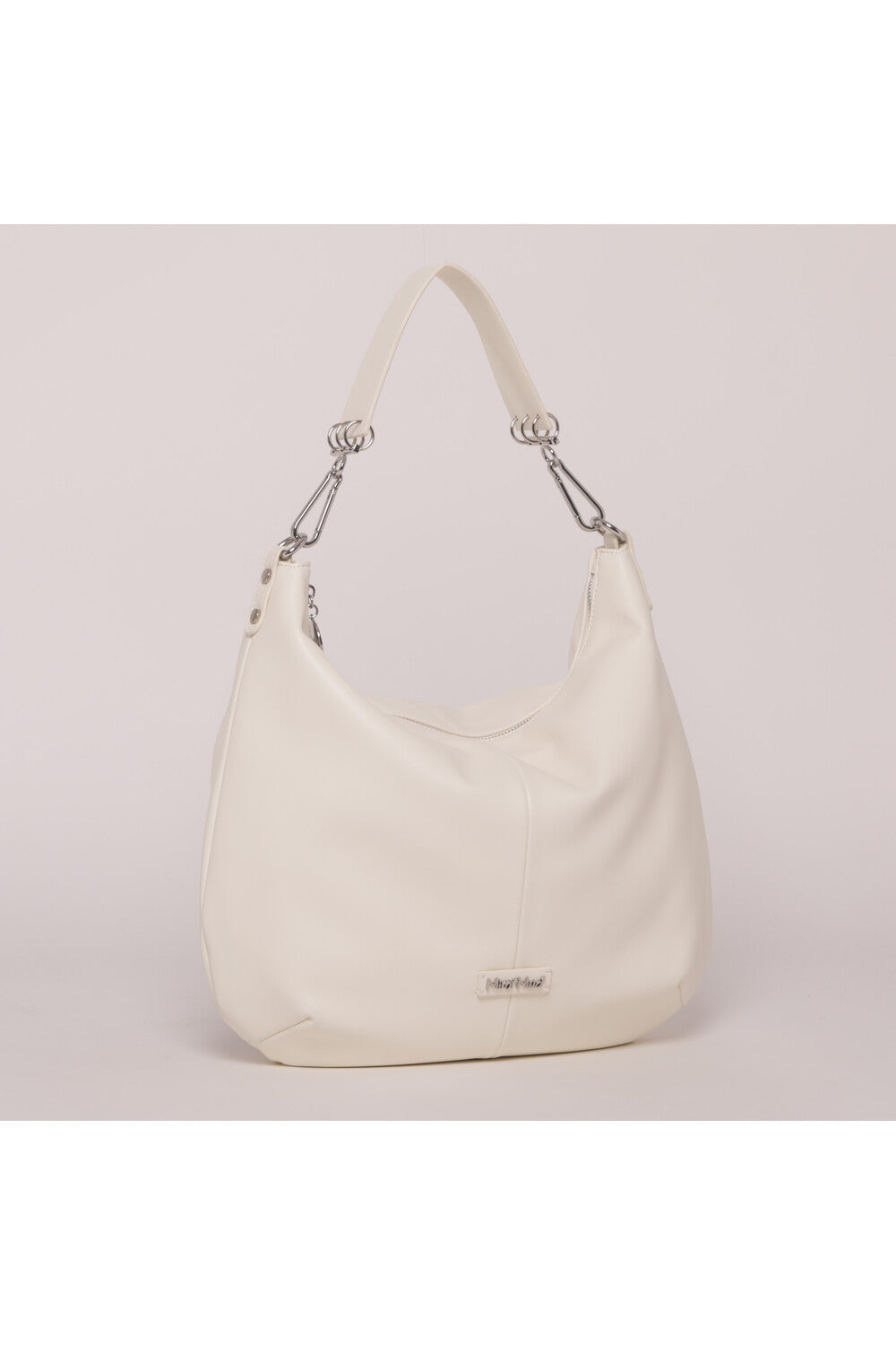 BORSA HOBO CON ANELLI SU MANICO