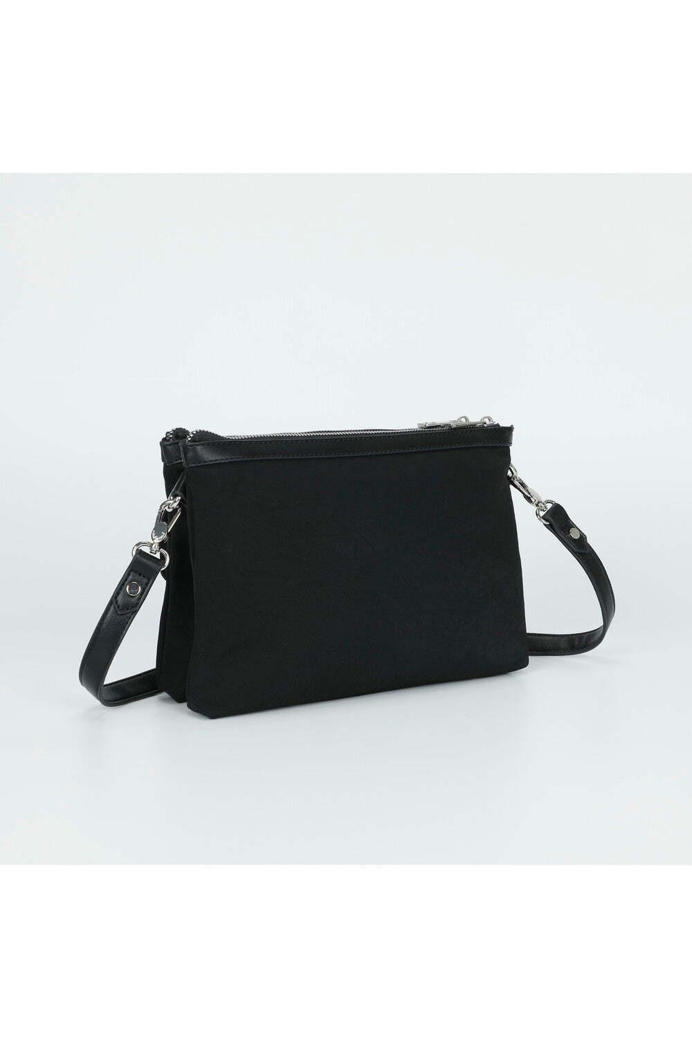 BORSA TRACOLLA A 2 BUSTE IN NYLON CON TASCHE