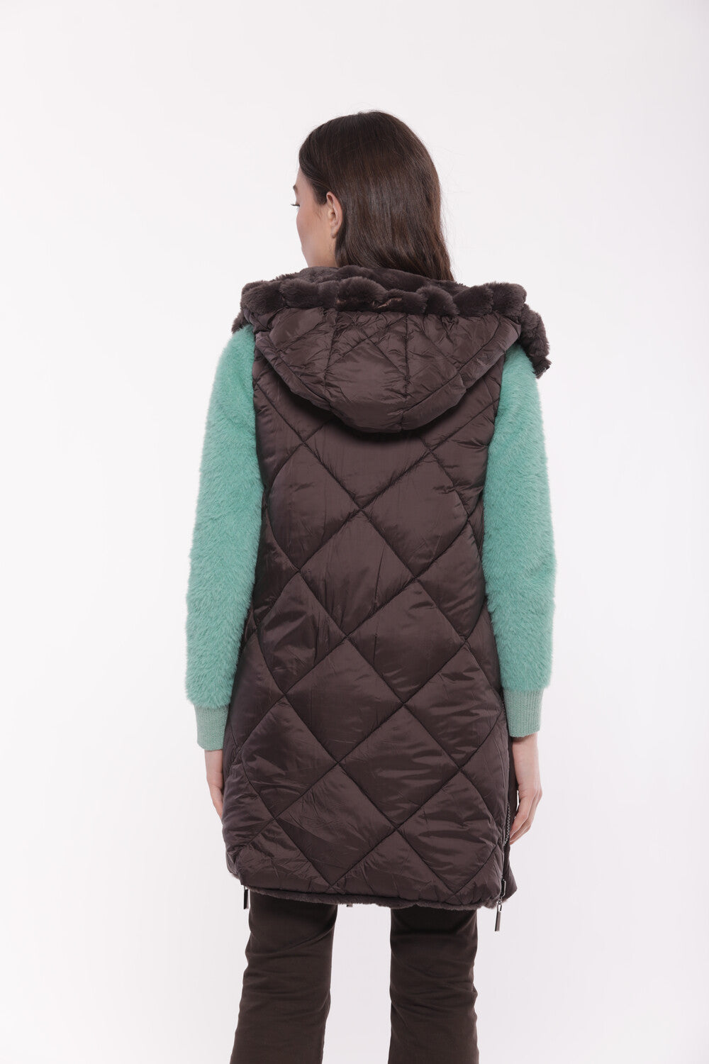 GILET LUNGO REVERSIBILE