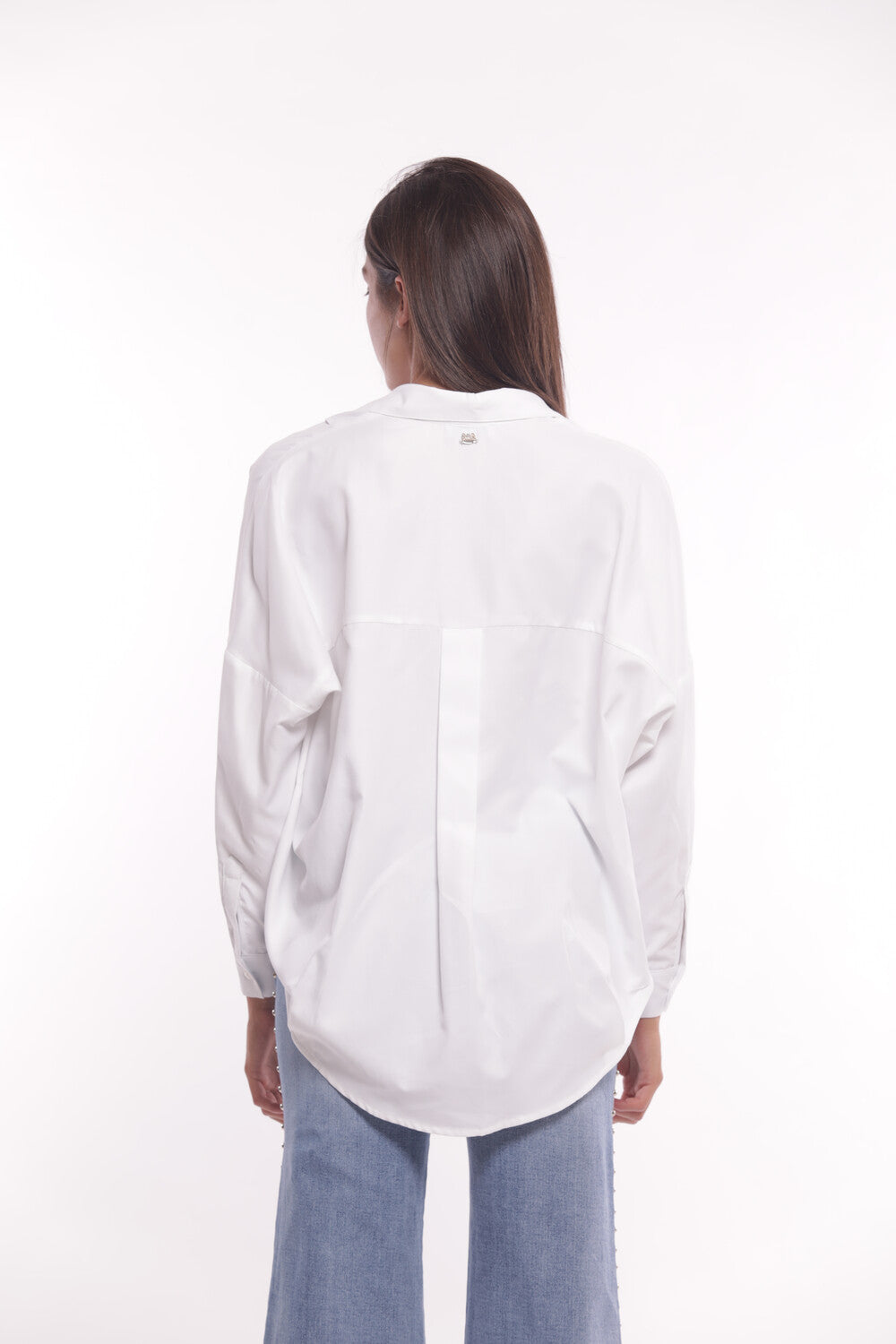 BLUSA OVER IN TESSUTO OXFORD