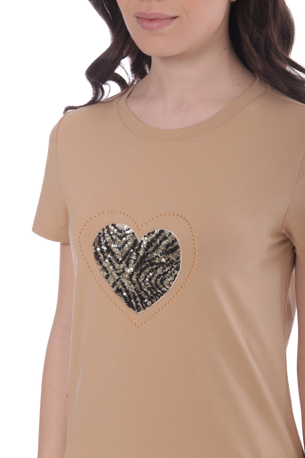 T-SHIRT "CUORE ZEBRATO"