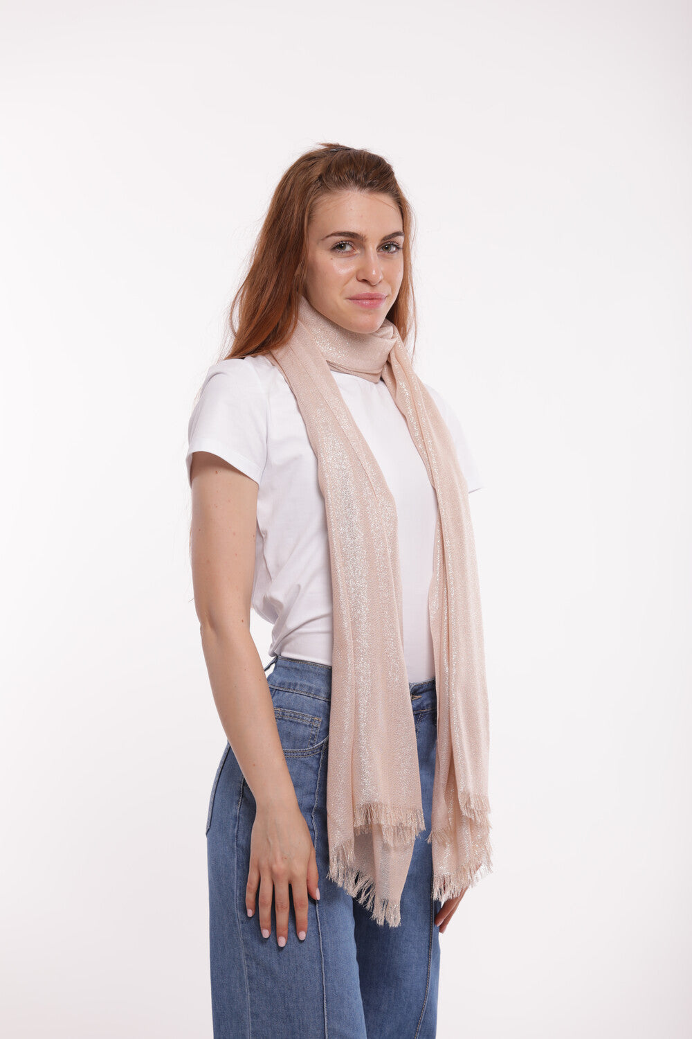 FOULARD CON LUREX (200X80 cm)