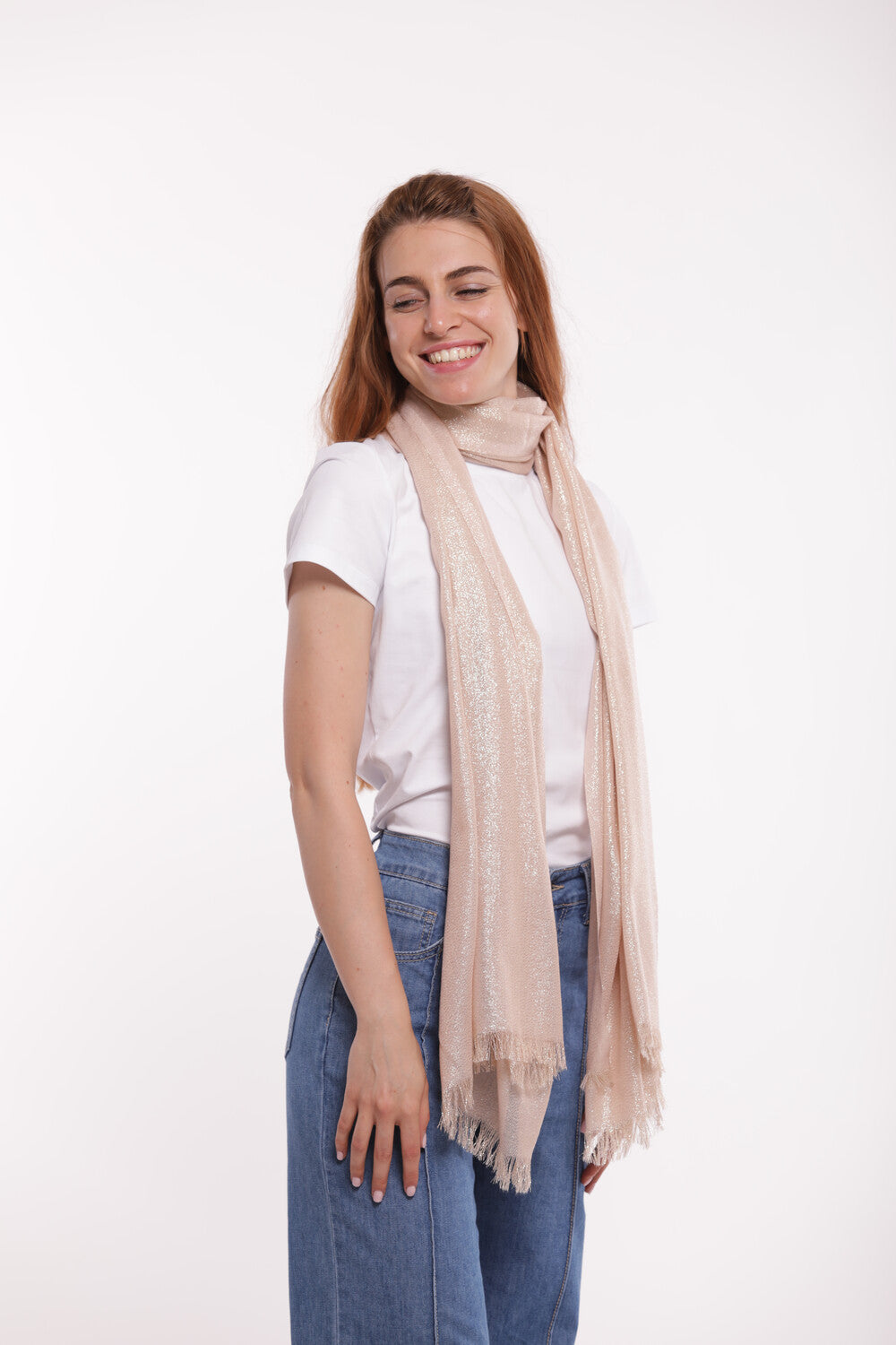 FOULARD CON LUREX (200X80 cm)