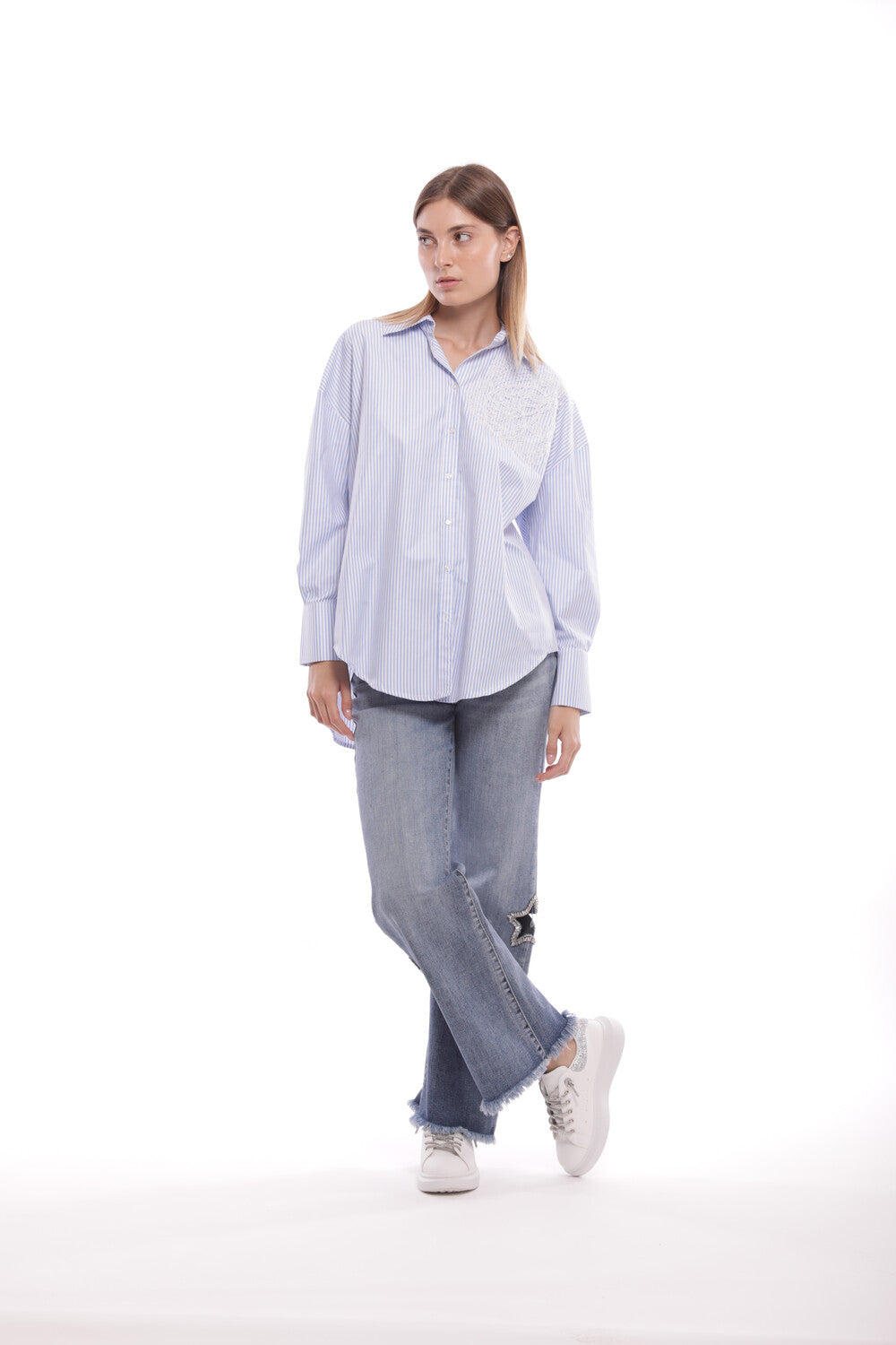 JEANS MARINE CON DETTAGLIO STELLA