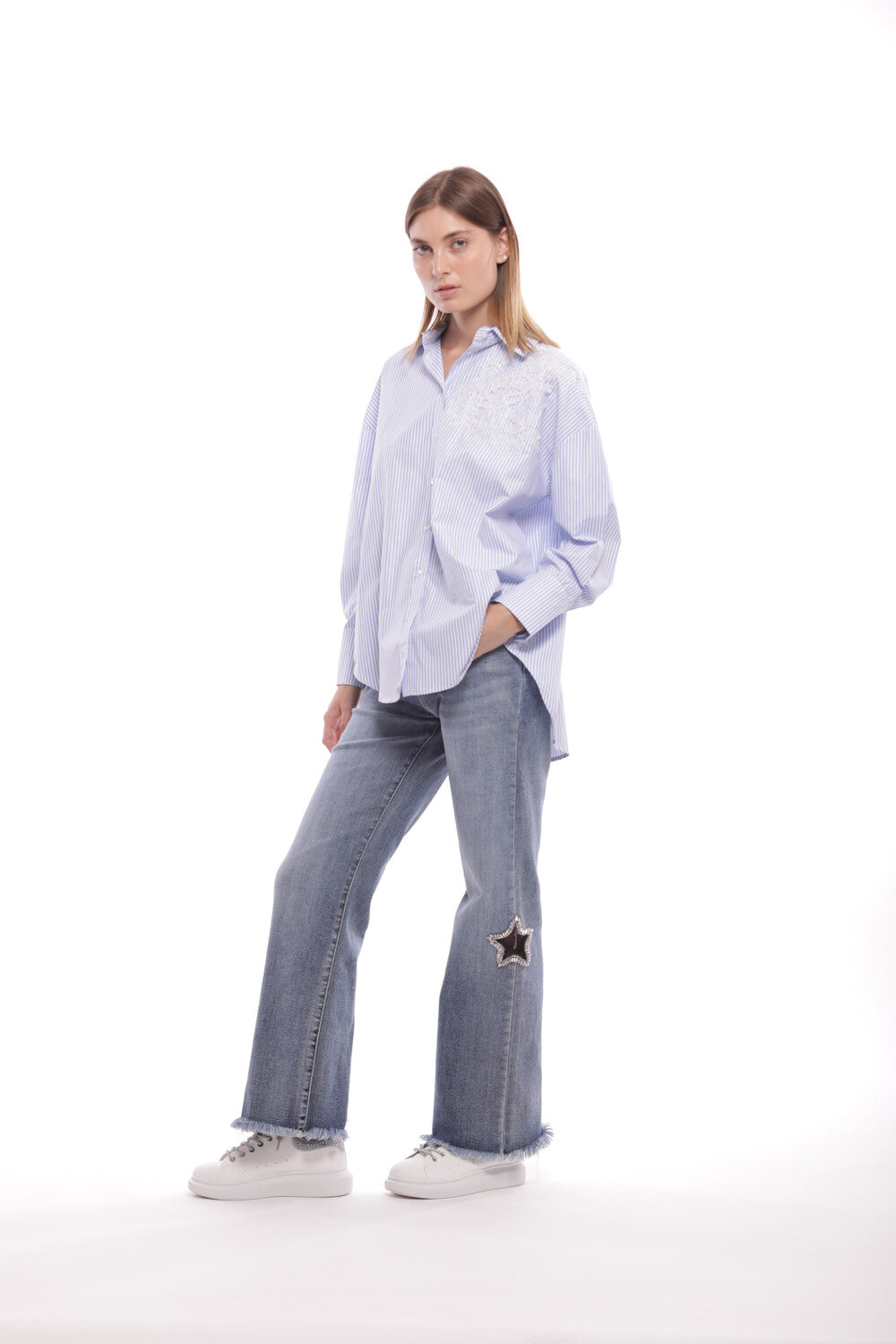 JEANS MARINE CON DETTAGLIO STELLA